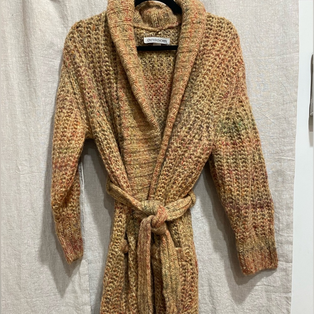 Outerknown XS/S Knit Alpaca Wool Belted Women’s Cardigan - Great Gift!
